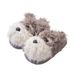 Authentic Scrawled Dog Cotton Winter Girls Cute Cartoon Indoor Home Warm Couple Thick Sole Furry Slippers_vogvips.com