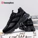 Baasploa Couple Walking Sneakers For Men Women Chunky Dad Shoes Comfort Leather Trainers Cushioned Casual Fashion_vogvips.com