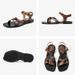 BEAUTODAY Fashion Sandals Women Genuine Cow Leather Buckle Strap Metal Decoration Solid Color Summer Ladies Shoes_vogvips.com