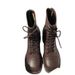 So Beautiful! High Quality! A Woman In Vintage Dr. Martens Boots That Accentuates Her Long Legs_vogvips.com