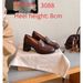 Vintage British Style Loafers For Women - Chunky Heel Slip-On Oxford Shoes With Round Toe, Classic JK School Look, Available In Black & Brown_vogvips.com