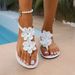 Foreign Trade Plus-size Fashion Comfortable 2026 New Flat Versatile Non-slip Beach Sandals For Women Bohemian Style_vogvips.com