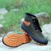 Work Shoes With High-top Design, Thickened Layer, Anti-slip Rubber Sole, Wear-resistant, Breathable And Single Type._vogvips.com
