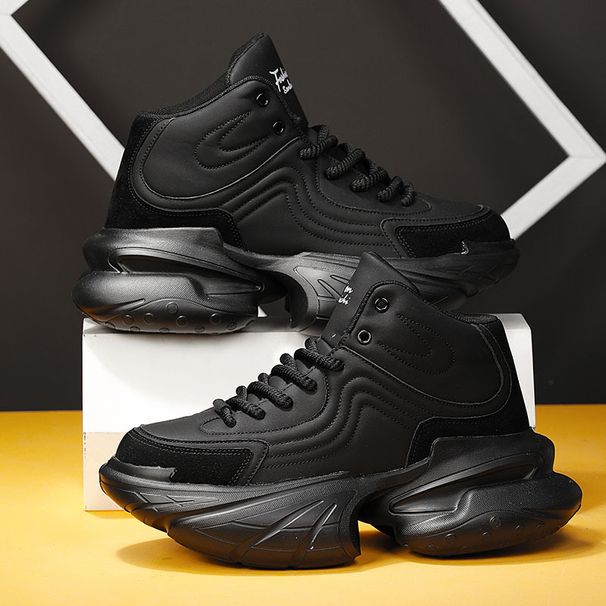 New Fashionable Ins Men's Shoes For Autumn 2025, Thick-soled Color-blocked Dad Shoes, Spaceship Casual Sneakers, Board Shoes_vogvips.com