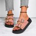 2025 New Fashion Women's Platform Thick Sole Slippers With Belt Buckle, One-Strap Beach Sandals For Women_vogvips.com