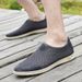 Men's Shoes Fly-woven Lazy One-pedal Simple Solid Color Soft-soled Casual Men's Board Shoes_vogvips.com