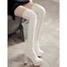 31-44 Size Spring Women's Waterproof Platform Thick High Heel Over-the-Knee Long Boots G891_vogvips.com