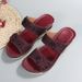 New Plus Size Shoes For Summer, New Women's Casual Flower Wedge Heel One Line Beach Sandals_vogvips.com