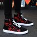 Canvas Men Spring 2024 New Casual Men's Sneakers High-top Trendy Versatile Running Shoes_vogvips.com