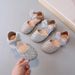 New Children's Leather Shoes Rhinestone Princess Shoes Girls Pearl Soft Soled Sandals Female Treasure Crystal Shoes Small Shoes_vogvips.com