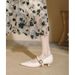 Pointed Toe Retro Women's Mid-Heel Shoes 2025 New Model Single Strap High Heels Stiletto Soft Leather French Mary Jane Women's Sho_vogvips.com