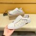 Fuguqi's New High-End From Little Bee, Luxury White Shoes, Trendy Men's Low Top Fuguqi Casual Board Shoes_vogvips.com