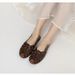 Peep Toe Slingback Flat Sandals Big Size Women Summer Footwear Woven Ankle Buckle Casual Beach Roman Sandalia Zapatos_vogvips.com