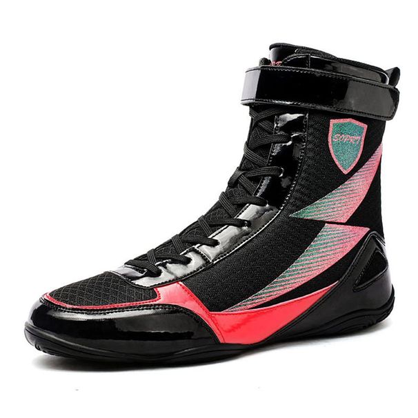 High Traction Wrestling Shoes For Boxing, Powerlifting, Weightlifting & Bodybuilding Lightweight Non-Slip High Top Sports Fitness Footwear_vogvips.com