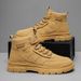 Men's Martin Autumn Winter British Style Workwear High-top Casual Yellow Boots Trendy_vogvips.com
