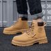 2025 Yellow Autumn/Winter Men's Martin Boots Work Clothes Waterproof And Anti Slip Mountaineering Construction Site Wear A5f8_vogvips.com