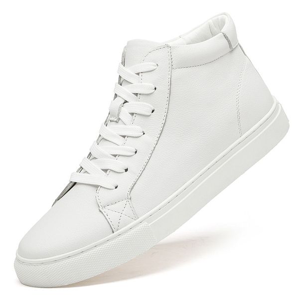 First Layer Medium Top Men's Shoes High Top Board Shoes Men's Shoes Warm Cotton Shoes Men_vogvips.com
