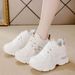 Spring New Breathable Thick Bottom Casual Sports Women's Shoes_vogvips.com