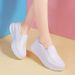 New Nurse Shoes Women's Foot Cover Leather Thick Soled Sports Casual Shoes_vogvips.com