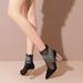 Large 2025 Spring New Women's Sexy Hollow Fashion Rhinestone High Heel Sandals_vogvips.com