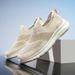 Large Size Lightweight Breathable And Soft, Summer Fly Woven Mesh Walking Shoes, Jogging Men's Trendy Shoes_vogvips.com