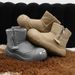 Men's Shoes Winter New Gray Open Smile Snow Boots Men And Women Plus Velvet Thickening Warm Northeast Cotton Boots Couple Shoes_vogvips.com