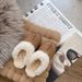 2025 Winter New Fur-Lined Qiansongyi Same Style Star Slippers Outdoor Wear Thickened Warm Non-Slip_vogvips.com