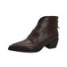 Pointed Toe Mid-Heel Leather 2025 New Autumn Winter Shoes Brown Women's Chunky Heel Low-Cut V-Neck Short Boots_vogvips.com