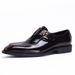 Euro Step 【Big Sale】Men's Fashion Business Casual Genuine Patent Leather Shiny Loafers Formal Shoes Men_vogvips.com