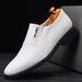 Euro Step 2025 Men's Business Casual Leather Invisible 6cm Pointed Toe Slip-On White Height Increase Shoes 9609_vogvips.com