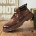 European Warm Series Autumn Winter New Martin Men Genuine Leather British Style High-top Cotton Height-increasing Fleece-lined Warm Short_vogvips.com