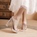 Waterproof Transparent High-heeled Shoes Women, 2026 New Summer Style, Chunky Heel, Single Strap Crystal Sandals,_vogvips.com