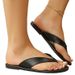 Cross-border Foreign Trade Large-size Flat Flip-flops For Women, New Casual Outdoor Wear, Round-toed, Simple And Stylish_vogvips.com