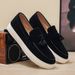 SHLIANG New Men's Suede Leather Loafers Classic Loafers Walking Shoes Casual Slip-On Driving Shoes For Men X0003_vogvips.com