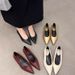 Versatile Single Shoe Women's For The Spring And Autumn Of 2025, New Suede Round Toe Shallow Mouth Comfortable One Foot_vogvips.com