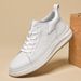 First Layer Cowhide Board Shoes Men's Genuine Leather Casual Breathable Leather Shoes Men's Thick-soled Medium-top White Shoes Men_vogvips.com
