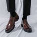 Men's Fashion Brown Derby Shoes Genuine Leather British Black Business Suit Men's Shoes Lace-up Oxford Shoes Banquet Dress Wedding Shoes Plus Size 46_vogvips.com