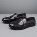 Suitable For All Seasons Autumn British Brogue Korean Style Wedding Business Formal Casual Leather Shoes Men's Loafers Large Size_vogvips.com