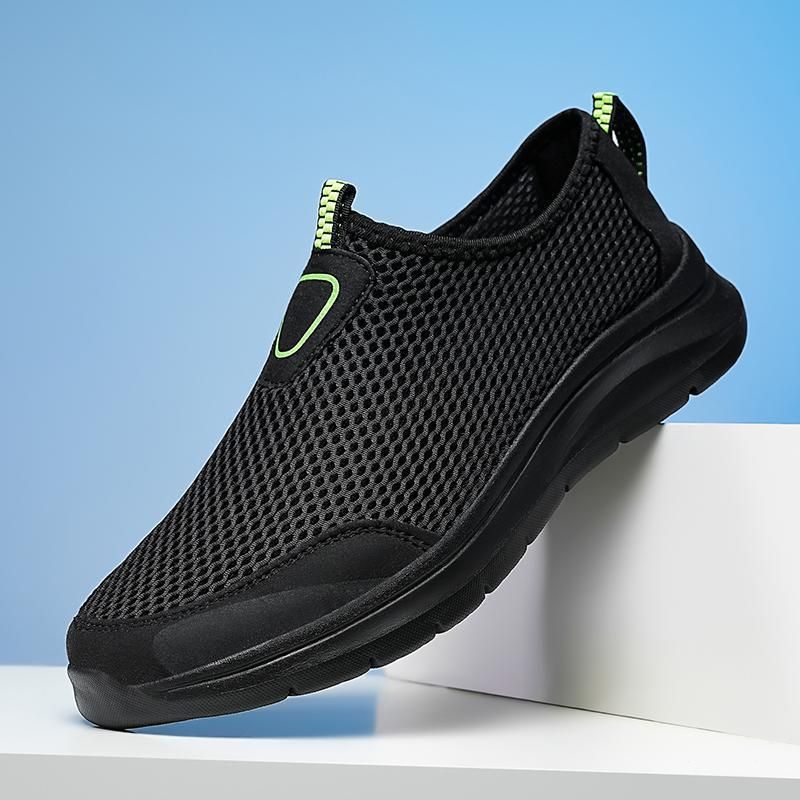 Casual Plus Size Summer New Mesh Cover, Breathable Men's Single Shoes, Korean Version Versatile Outdoor Sports Shoes_vogvips.com