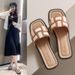 Fashion Slippers For Women Summer Outdoor Non Slip Beach Shoes New Style Flat Bottom Casual Sandals For Women_vogvips.com