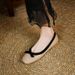 Versatile Round Toe Flat Bean Shoes With Butterfly Bow Soft Sole Grandma Shoes, 2025 Spring And Autumn New Shallow Mouth_vogvips.com