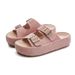 MingLiu New Slippers For Outdoor Wear, Fashionable 2025 Summer Casual Versatile, Flat Bottomed, Semi Draggable, High-end Beach Slippers_vogvips.com