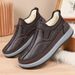 NEW Winter Fleece And Thickened Warm Dad Shoes, ,One Pair Of Cotton Boots, Outdoor Snow Boots_vogvips.com
