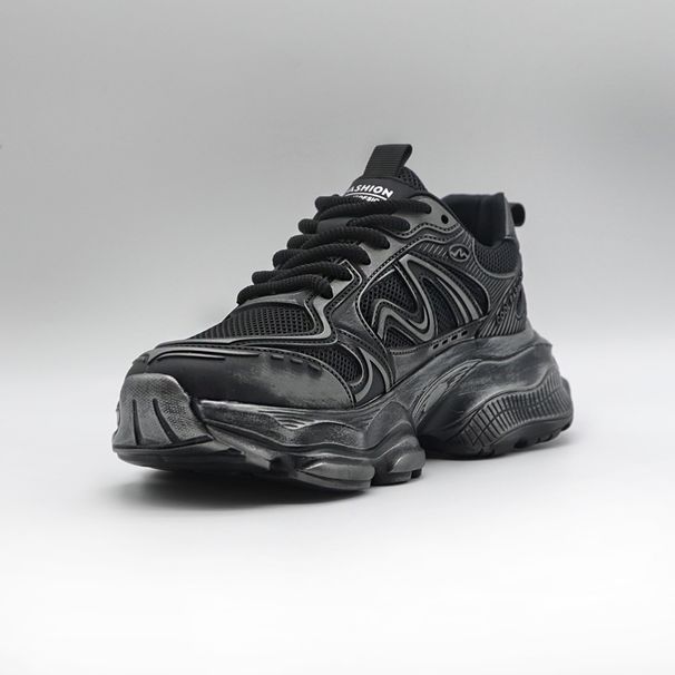 New Retro, Vintage, Polished, Fashionable Men's Shoes With High-end Feel, Thick Sole, Height Increasing, Casual Sports Shoes_vogvips.com