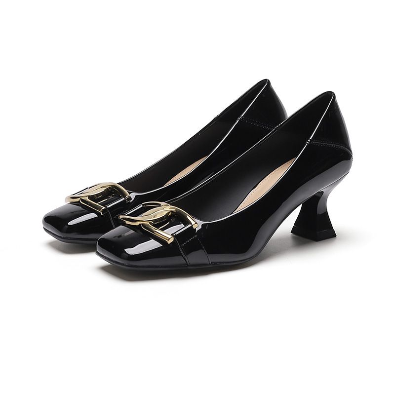 6388-5 Square Toe High Heels New Comfortable Wedding 2025 Autumn French Style Shallow Mouth Stiletto Single Shoes For_vogvips.com