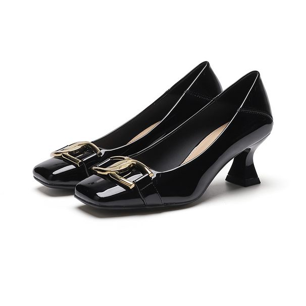 6388-5 Square Toe High Heels New Comfortable Wedding 2025 Autumn French Style Shallow Mouth Stiletto Single Shoes For_vogvips.com