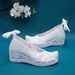 Bow Hanfu High Heels, Single Embroidered Cloth Upturned Few Summer Women's Shoes, Ancient Style_vogvips.com