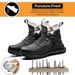 New Air Cushioned Sole Comfortable Labor Protection Smashing And Anti Piercing High Top Work Shoes, Safety Shoes In_vogvips.com