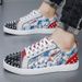 Autumn New Fashion Casual Personality Rivet Trendy Spirited Men's Sneakers Youth Single Shoes_vogvips.com