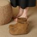 2026 Vintage Fleece-Lined Thickened Short For Women Autumn Winter New Veratile Super Popular Soft Sole Melard Snow_vogvips.com